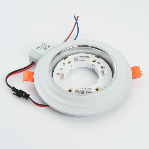 Светильник встраиваемый с белой LED подсветкой Feron CD5023 потолочный GX53 без лампы, матовый фото 4