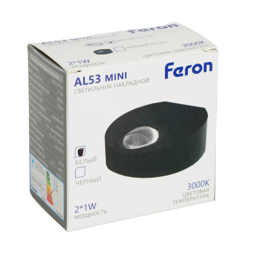 Светодиодный светильник стационарный Feron AL53 MINI 2*1W 3000K белый фото 12