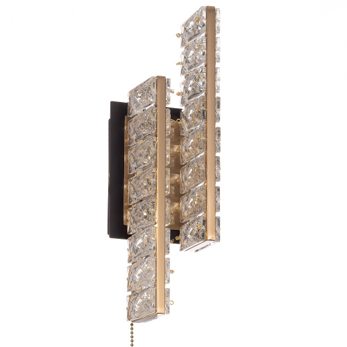 Citilux PALANT CL325422 LED Бра хрустальное с выключателем Чёрный+Бронза фото 2 Citilux PALANT CL325422 LED Бра хрустальное с выключателем Чёрный+Бронза фото 2