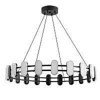 8342/40L LEDIO LN26 226 черный/белый металл/акрил Люстра подвесная LED 40W 4000K 220V OVELA