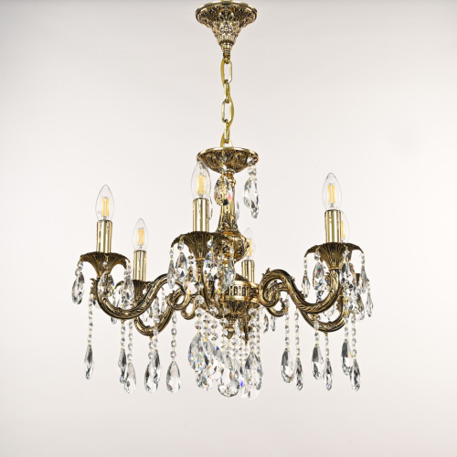 Люстра с хрустальными подвесками AL79101/6/175 A GB Bohemia Ivele Crystal (Богемия Ивеле Кристалл) фото 5