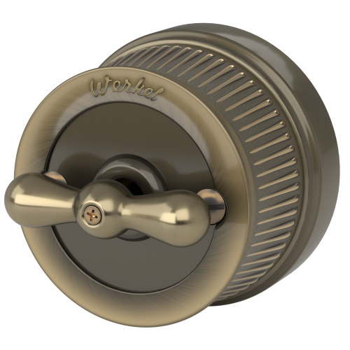 Выключатель на 4 положения двухклавишный бронзовый ретро W5720012 Выключатель на 4 положения двухклавишный бронзовый ретро W5720012