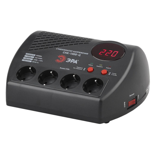 Стабилизатор напряжения ЭРА СНК-1000-Ц Б0031072 Стабилизатор напряжения ЭРА СНК-1000-Ц Б0031072