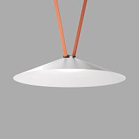 DK5568-WH+BK Cветильник для трека-ремня Belty, серия Flow, со светодиодом, D600*H122мм, 48V DC, 24W, RA90, 120°, 4000K, IP20, белый с черным, алюминий