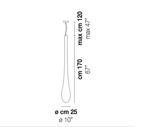 Подвесной светильник LACRIMA SP G фото 2