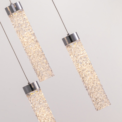 Подвесной светильник MD24030028-5A chrome/clear фото 3 Подвесной светильник MD24030028-5A chrome/clear фото 3