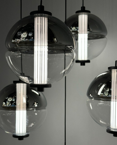 Подвесной светильник MD24022079-1A black/smoky фото 2