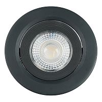 Светодиодный светильник Feron.ONE AL540 встраиваемый 5W 4000K черный "круг"
