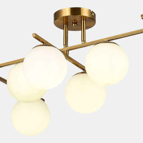 SLE1195-302-07 Светильник потолочный Латунь/Белый E14 7*40W SIERRA фото 4