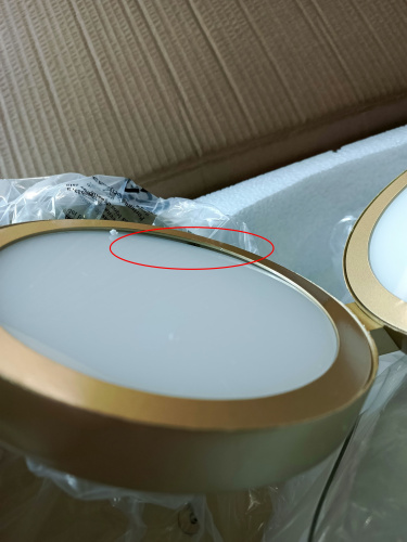 utsenka-SL6508.203.01 Светильник подвесной ST-Luce Матово Золотистый/Белый LED 1*60W 4000K RIO фото 5