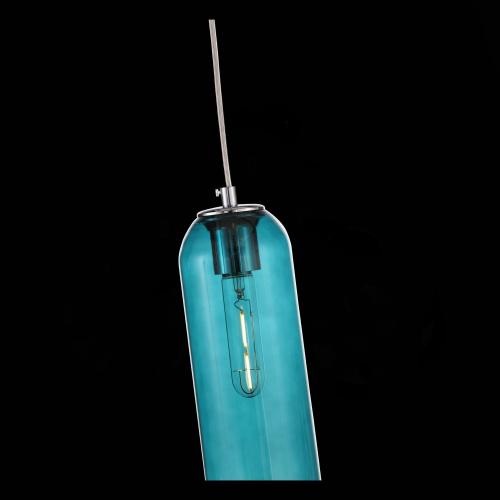 SL1145.183.01 Светильник подвесной ST-Luce хром/зеленый E27 1*60W CALLANA фото 4