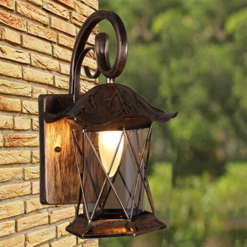 Уличный настенный светильник Reluce 08281-9.2-001U BKG RLOS фото 7