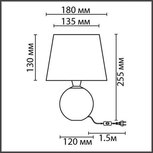 8213/1T CLASSI LN26 505 коричневый, керамика/текстиль Настольная лампа Е27 1*60W 220V TAREKA 8213/1T CLASSI LN26 505 коричневый, керамика/текстиль Настольная лампа Е27 1*60W 220V TAREKA