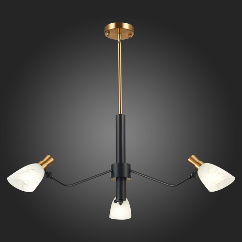 SLE205403-03 Светильник подвесной Черный, Латунь/Белый E14 3*60W LITA фото 5