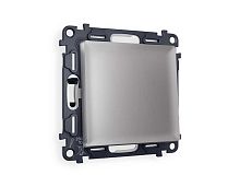 Комплект механизма 1-кл проходного выключателя AMBRELLA VOLT ALFA Сталь матовый QUANT (AP5010, VM105) MA501020