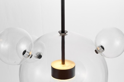 Подвесной светильник Lumina Deco Neroni LDP 6016-3+1 BK фото 3