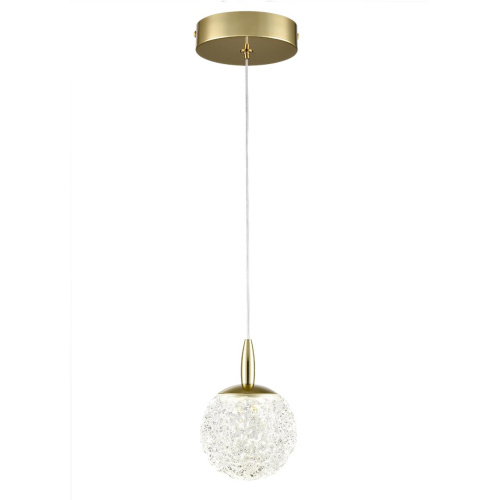 8080/1A LEDIO LN25 000  золото/прозрачный, металл/акрил Подвесной светильник LED 3W 4000K 220V TRINO фото 5