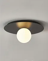 Чёрный настенно-потолочный светильник "Ноа"