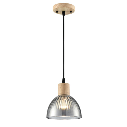 8053/1A SUSPENTIONI LN26 394 дерево/смоки металл/стекло Подвесной светильник E27 1*60W 220V NATANA фото 5 8053/1A SUSPENTIONI LN26 394 дерево/смоки металл/стекло Подвесной светильник E27 1*60W 220V NATANA фото 5