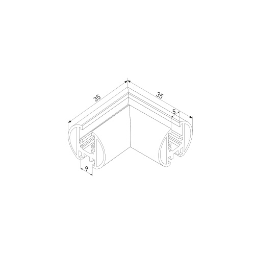 Mini Magnetic Коннектор угловой для накладного шинопровода Round черный 85215/00 фото 4 Mini Magnetic Коннектор угловой для накладного шинопровода Round черный 85215/00 фото 4