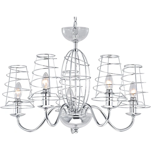 Подвесная люстра Arte Lamp CAGE A4320LM-5CC Подвесная люстра Arte Lamp CAGE A4320LM-5CC