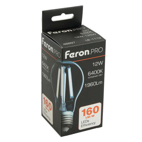 Лампа светодиодная Feron.PRO LB-1112 Шар E27 1960LM 12W 175-265V 6400K фото 5