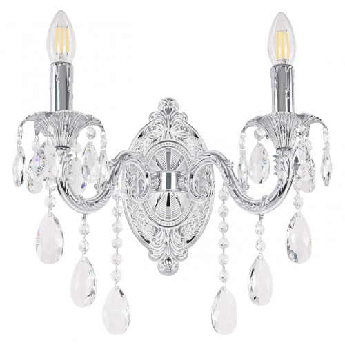 Бра с хрустальными подвесками AL7901B10/2/175 B NW Bohemia Ivele Crystal (Богемия Ивеле Кристалл)