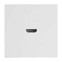 Розетка HDMI 2.0 Type A (механизм), STEKKER серия Мия, RST00-3118-01, белая магнолия