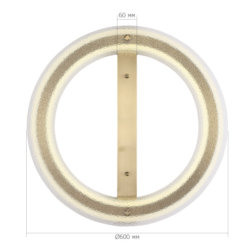 SL6245.212.01 Светильник потолочный ST-Luce золотистый/Прозрачный LED 1*40W 4000K FAGY фото 2