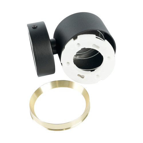 Светильник  настенный Feron HL4598  Barrel DUET 12W, 230V,GX53, черный + золото IP20 фото 5