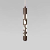 Подвесной светодиодный светильник DLR037 12W 4200K кофейный