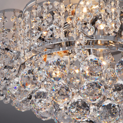 Хрустальная потолочная люстра 16017/6 хром фото 4