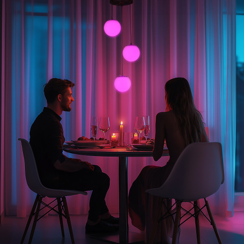 Citilux Адам Смарт CL228A031 RGB LED Умная каскадная люстра Матовый Хром фото 9