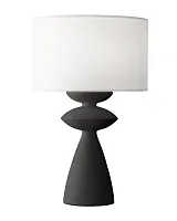 Черная настольная лампа "Анза"