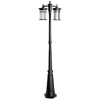 Светильник садово-парковый Feron PL768,  столб 2*60W 230V E27, черный