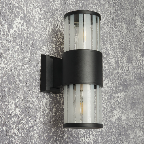 Светильник садово-парковый Feron DH0902, на стену,  E27 230V, черный фото 2