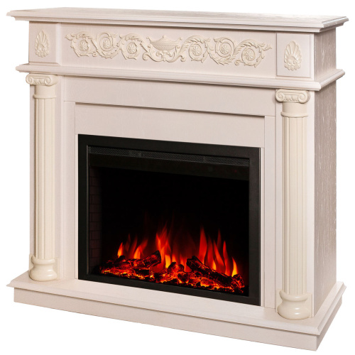 Электрокамин RealFlame Attica WT айвори с очагом Saphir 25,5 фото 4 Электрокамин RealFlame Attica WT айвори с очагом Saphir 25,5 фото 4