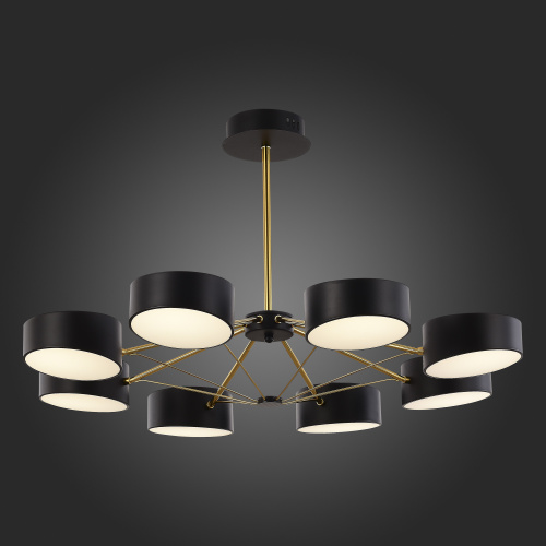 SLE6005-402-08 Светильник потолочный Черный, Золотистый/Черный LED 8*10W VALLE фото 8