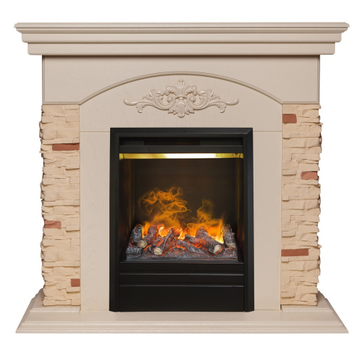 Электрокамин RealFlame Neapolis WT айвори с очагом 3D Olympic Электрокамин RealFlame Neapolis WT айвори с очагом 3D Olympic