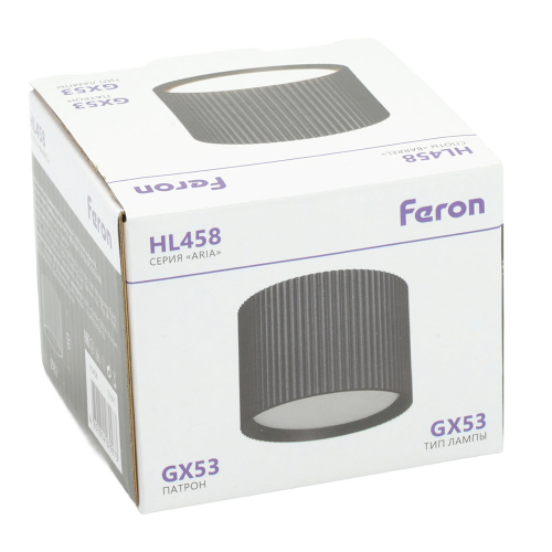 Светильник потолочный Feron HL458  Barrel ARIA 12W, 230V, GX53, черный фото 12