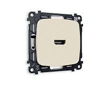 Комплект механизма розетки HDMI 2.0 AMBRELLA VOLT OMEGA Бежевый матовый 40V/500MO 2.0GHz 5-18Gbit/s QUANT (OP3340, VM222) MO334010