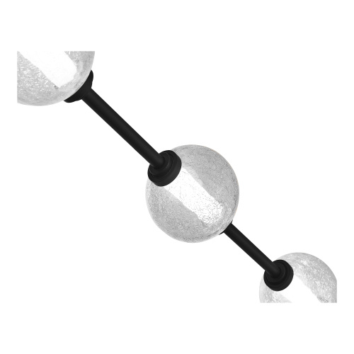 SL6120.403.03 Светильник подвесной ST-Luce Черный/Прозрачное кракелированное стекло LED 3*8,5W 3000K PEEK фото 3