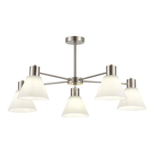 SLE1561-103-05 Светильник потолочный Никель/Белый E27 5*60W ARKI фото 4 SLE1561-103-05 Светильник потолочный Никель/Белый E27 5*60W ARKI фото 4