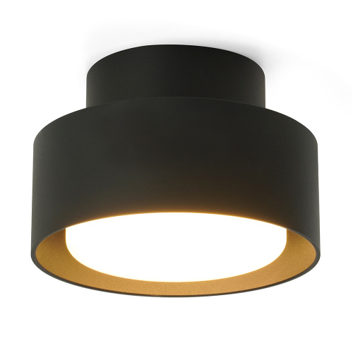 Светильник потолочный Feron HL367 Barrel AURA 12W, 230V, GX53, чёрный IP44 фото 3