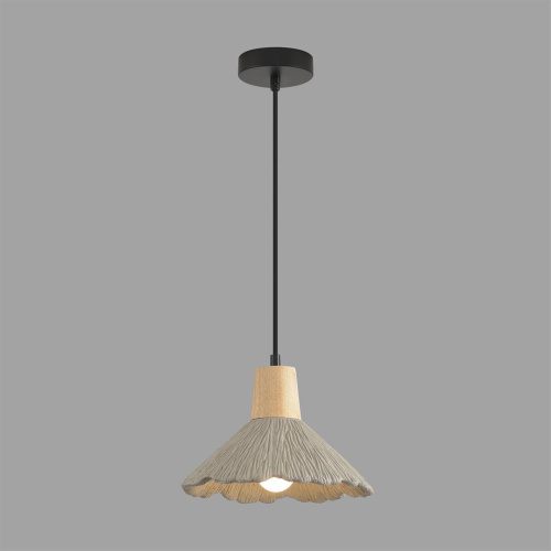 8351/1A SUSPENTIONI LN26 326 черный/серый/бежевый, металл/дерево/цемент Подвес E27 60W 220V EOLIANA фото 3 8351/1A SUSPENTIONI LN26 326 черный/серый/бежевый, металл/дерево/цемент Подвес E27 60W 220V EOLIANA фото 3