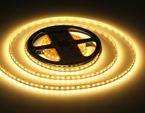 Светодиодная лента 24В 2835 120Led 10Вт/м 3000K IP20 5м фото 8