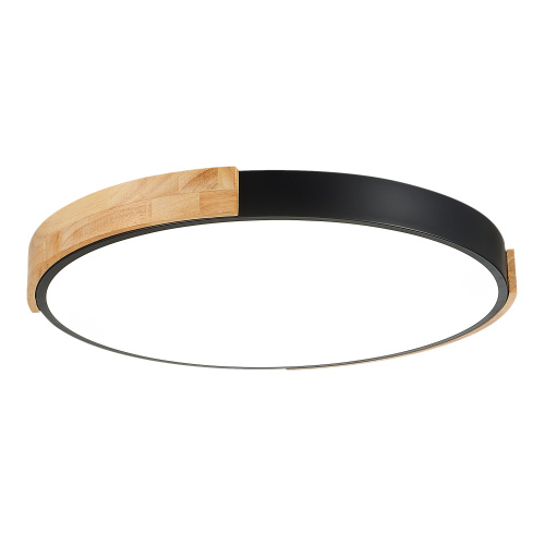 SLE201342-01 Светильник потолочный Черный, Светлое дерево/Белый LED 1*40W 3000K/4000K/6000K DELIA фото 4