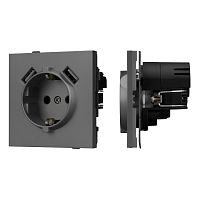 Механизм розетки с USB зарядкой SCT-TENDO-MUAA-SFPL-GR (230V, 16A) Arlight 054605