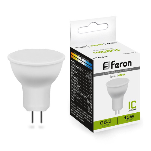 Лампа светодиодная Feron LB-960 MR16 G5.3 13W 175-265V 4000K