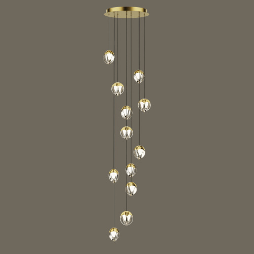 Подвесной светильник MD24001033-12A gold/clear фото 2